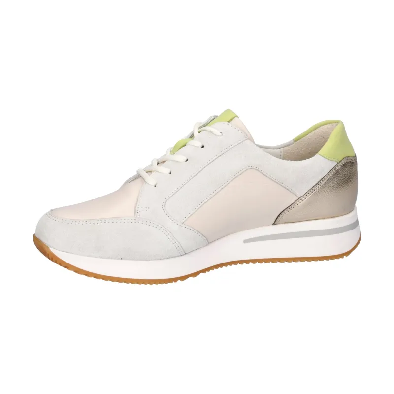 Waldlaufer Womens Trainer 935008 Latte/Lime/Gold - Image 3