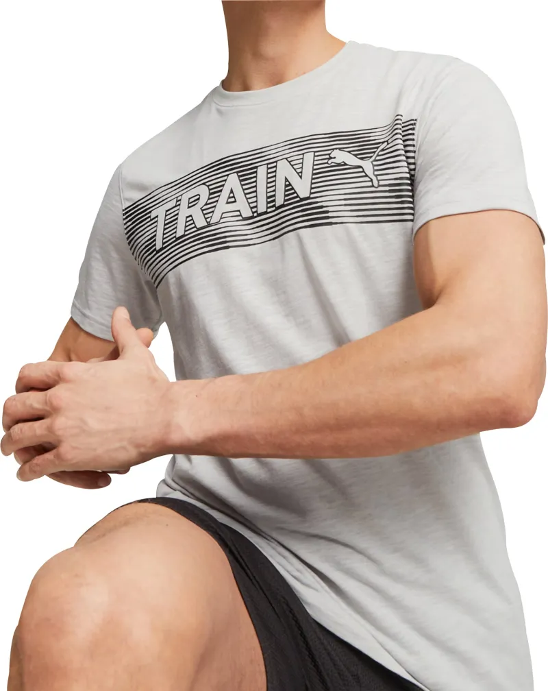 Puma Concept Graphic Short Sleeve Mens Training Top - Grey