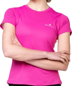 Ronhill Core Short Sleeve Womens Running Top - Pink