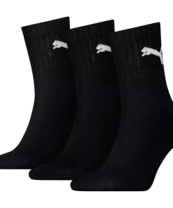 PUMA SHORT CREW CUSHION SOCKS BLACK 2.5-5