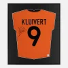 Framed Patrick Kluivert Signed Shirt, Netherlands 2000-02 Home [Lite]