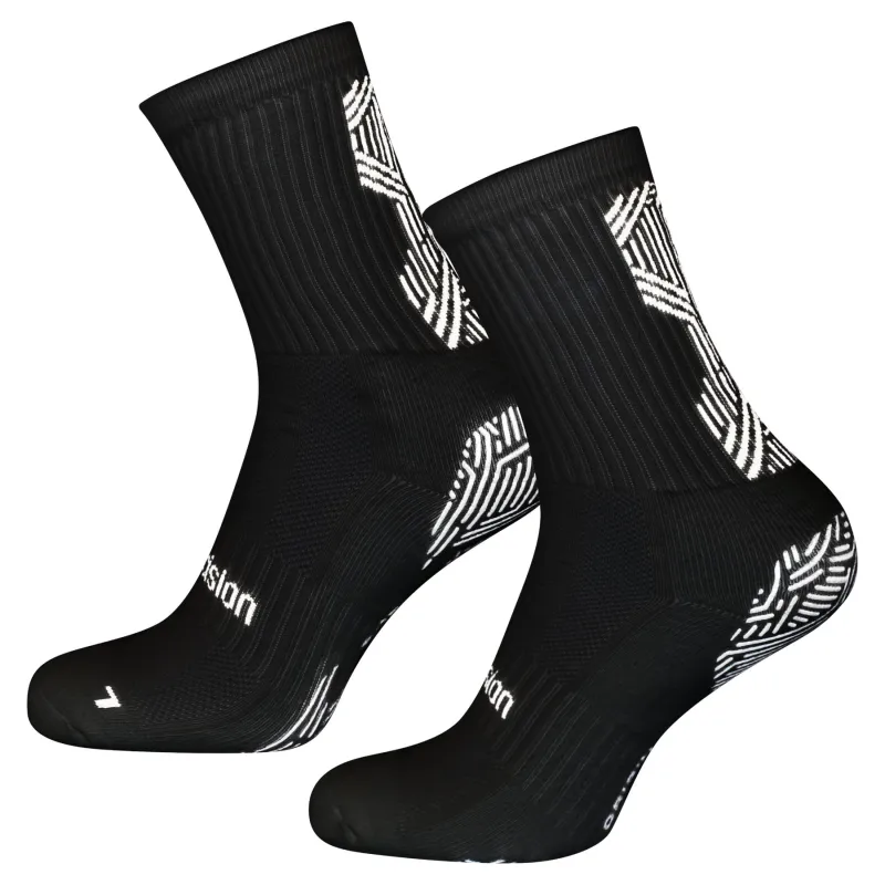PRECISION ORIGIN.0 GRIP FOOTBALL SOCK BLACK