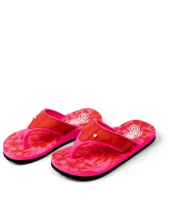 SALTROCK WOMENS HIBISCUS FLIPFLOPS PINK 4