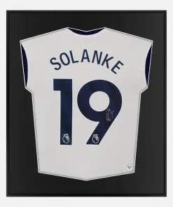Framed Dominic Solanke Signed Shirt, Tottenham Hotspur Home [Lite]