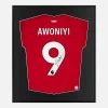 Framed Awoniyi Signed Shirt, Nottingham Forest Home [Lite]