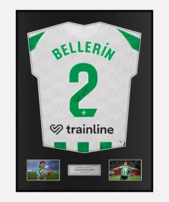 Framed Héctor Bellerín Signed Real Betis Shirt 2024-25 Home [Classic]