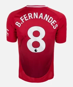 Bruno Fernandes Signed Manchester United Shirt 2024-25 Home [8]