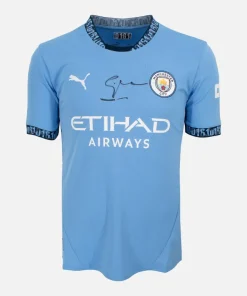 Pep Guardiola Signed Manchester City Shirt 2024-25 Home [Front]