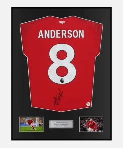Framed Elliot Anderson Signed Nottingham Forest Shirt 2024-25 Home [Classic]