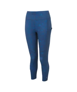 Ronhill Womens Tight Tech Crop Tidal Raindrops