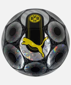 Puma Football Borussia Dortmund Ball, Black/Silver [New]