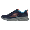 SKECHERS DYNAMATIC VORONOX NAVY/BLUE/GREY TRAINERS