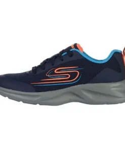 SKECHERS DYNAMATIC VORONOX NAVY/BLUE/GREY TRAINERS