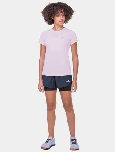 RONHILL WOMENS CORE TWIN SHORT BLACK - Image 2