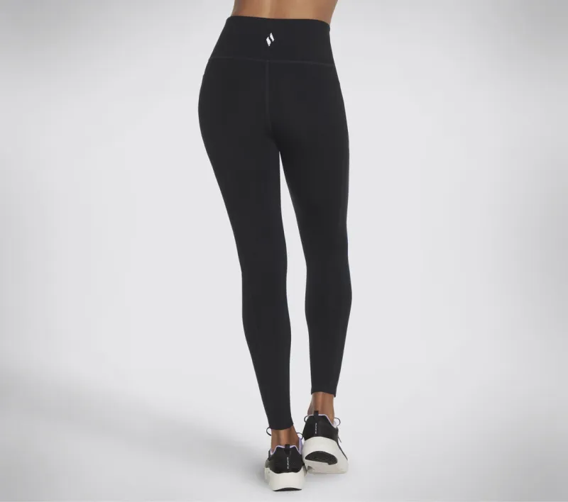 SKECHERS WOMENS GO WALK HIGH WAISTED LEGGING II BLACK - Image 2