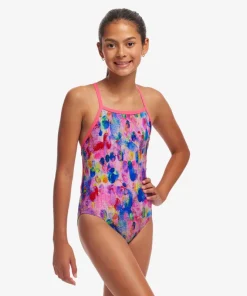 FUNKITA GIRLS TIE ME SWIMSUIT SMUDGIE BUDDY