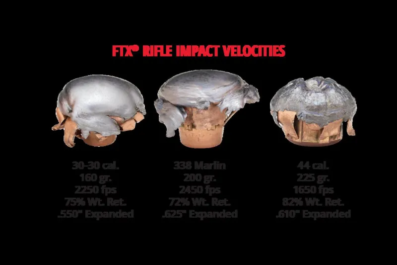 Hornady 45 Cal .452 250 gr FTX® (450 Bushmaster)