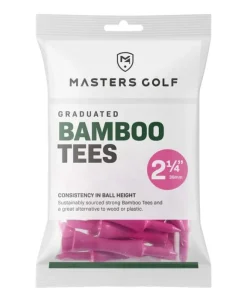 MASTERS BAMBOO GRADUATED GOLF CASTLE TEES PINK 20 PACK