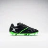 GILBERT SIDE STEP  X20 POWER 6STUD RUGBY  BOOT BLACK/FLUO GREEN