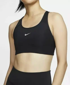 NIKE SWOOSH SPORTS BRA BLACK