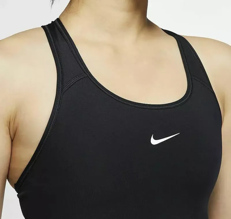 NIKE SWOOSH SPORTS BRA BLACK - Image 2