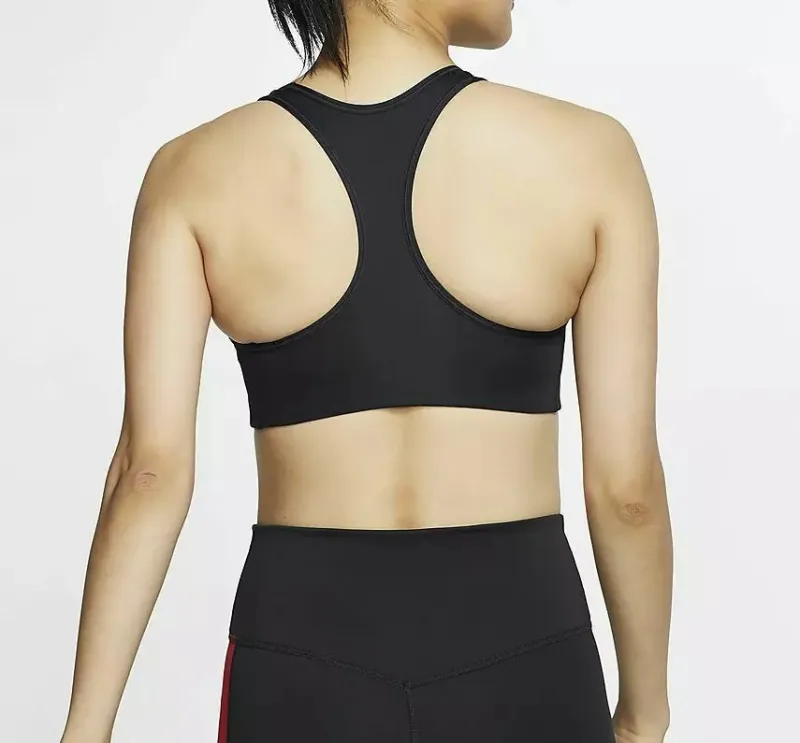 NIKE SWOOSH SPORTS BRA BLACK - Image 3