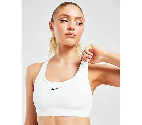 NIKE SWOOSH SPORTS BRA WHITE