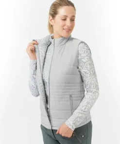 PURE GOLF EVE REVERSIBLE GILET WINTER FOLIAGE