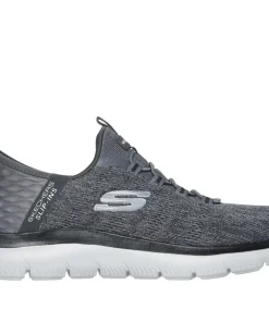 SKECHERS MENS SLIP INS SUMMITS KEY PACE CHARCOAL/BLACK