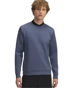 Under Armour Mens Top Drive Midlayer Crew Downpour Grey/Gravel