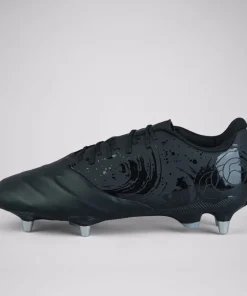 CANTERBURY PHOENIX GENESIS TEAM SOFT GROUND RUGBY BOOT BLACK/SILVER