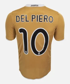 2008-09 Juventus Away Shirt Gold Del Piero 10 [Good] S