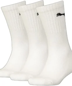 PUMA CREW SOCKS JUNIOR 3 PACK WHITE