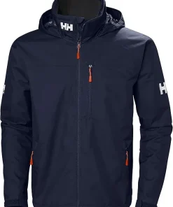 HELLY HANSEN MENS CREW HOODED JACKET 2.0 NAVY