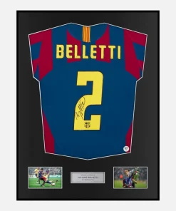 Framed Juliano Belletti Signed Barcelona Shirt 2005-06 Final [Classic]