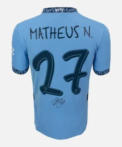 Matheus Nunes Signed Manchester City Shirt 2024-25 Home [27]