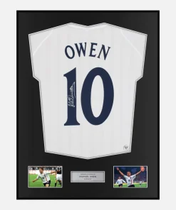 Framed Michael Owen Signed England Shirt 2002 [Classic]
