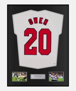 Framed Michael Owen Signed England Shirt 1998 [Classic]