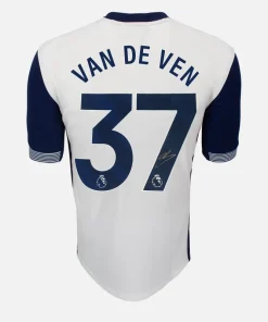 Micky Van De Ven Signed Tottenham Hotspur Shirt 2024-25 Home [37]