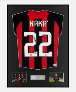 Framed Kaka Signed AC Milan Shirt Home 2008-09 [Classic]