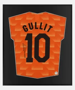 Framed Ruud Gullit Signed Shirt, Netherlands 1988 Euro Winners [Lite]