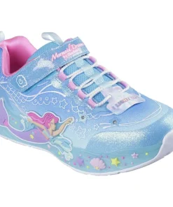 Skechers Girls Trainer S Lights Mermaid Lights Blue Multi