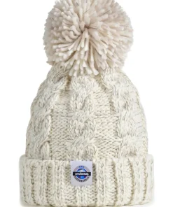 SWIMZI OATMEAL CABLE SUPER BOBBLE HAT