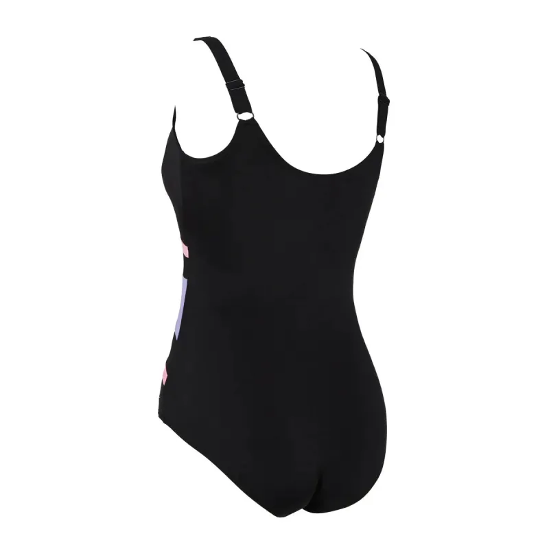 ZOGGS WOMENS SUMATRA ADJUSTABLE SWIMSUIT SCOOPBACK BLACK/PINK - Image 2