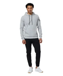 Gym+Coffee Mens Hoodie Chill Grey Melange
