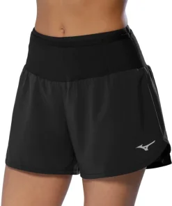 Mizuno Multi Pocket Womens Running Shorts - Black