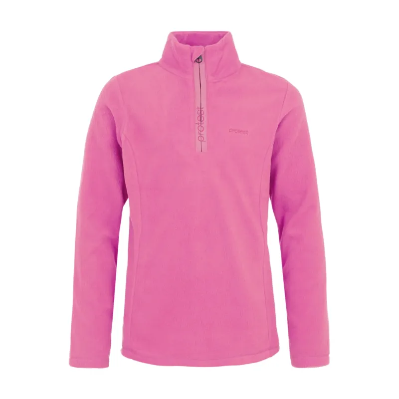 PROTEST WOMENS MUTEZ 1/4 ZIP TOP FOXY PINK