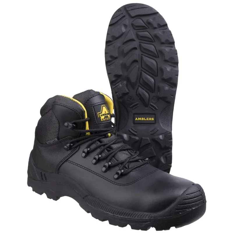 Amblers Safety FS220 Waterproof Lace Up Safety Boot Black - Image 2