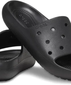 CROCS  UNISEX  CLASSIC SLIDE V2  BLACK