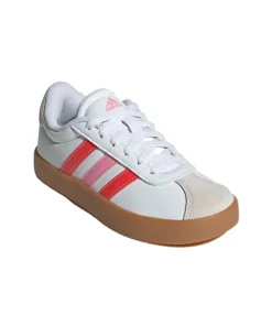 Adidas Girls Trainer VL Court 3.0 Cloud White/Bright Red/Bliss Pink